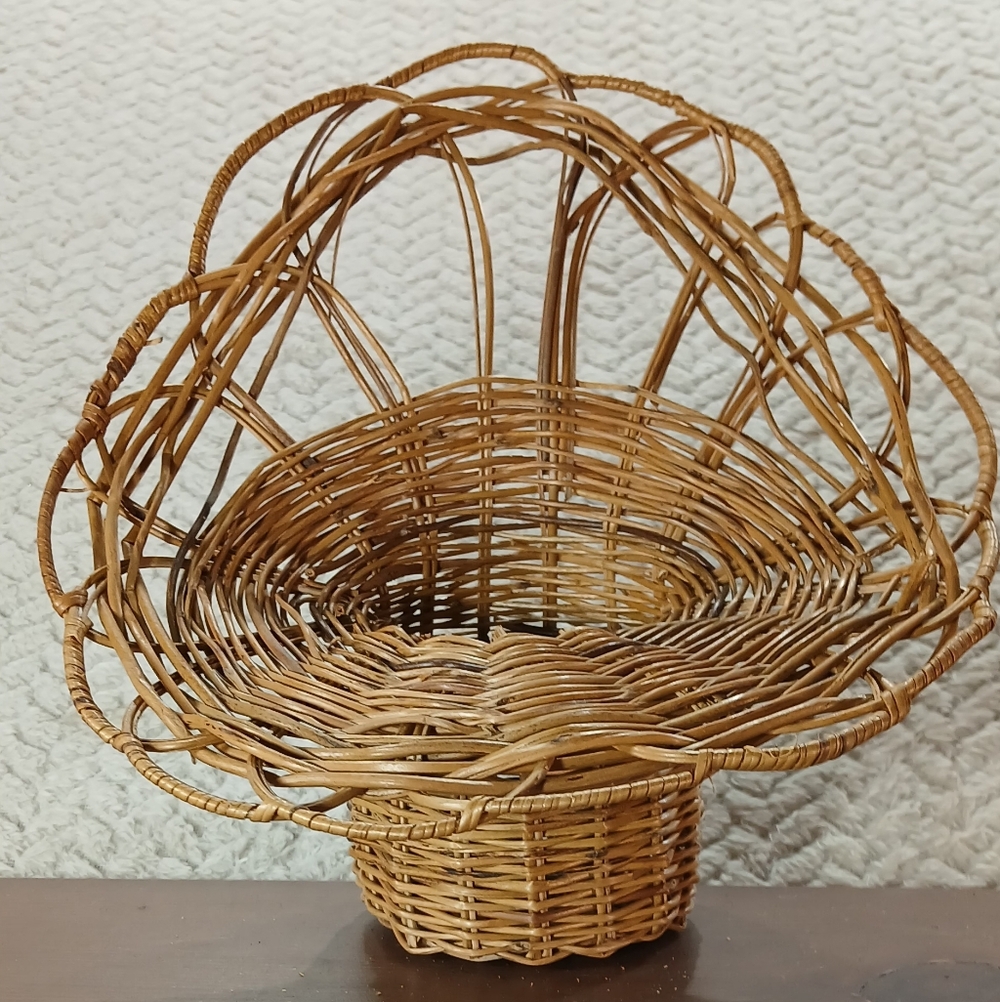 Charming Tan Wicker Basket